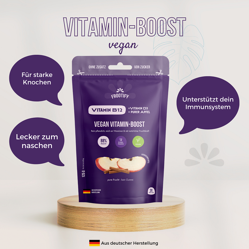 Pro Vegan Vitamin-Boost Frooties B12&D3 (125 g)