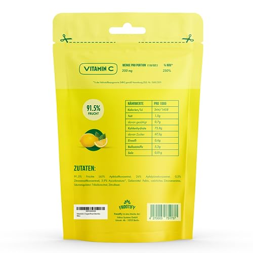 Vitamin C Booster aus purer Frucht ohne Zusatz von Zucker (125 g)