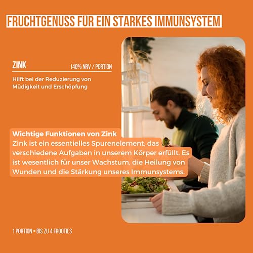 Zink Ingwer Kurkuma Frootie Shots unterstützt das Immunsystem (142 g)